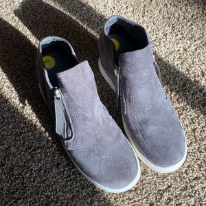 Brand New Gray sneaker wedges